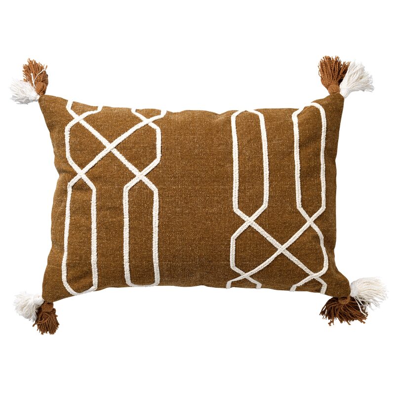 Coussin OJA coloris tabac 40 x 60 cm