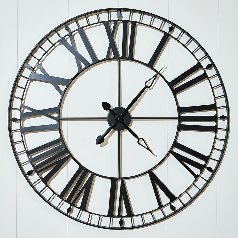 Horloge en métal ISMAEL coloris noir