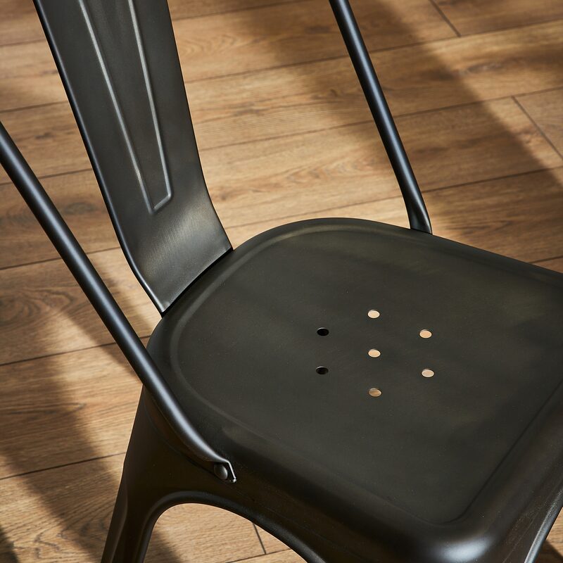 Chaise KRAFT coloris gris acier