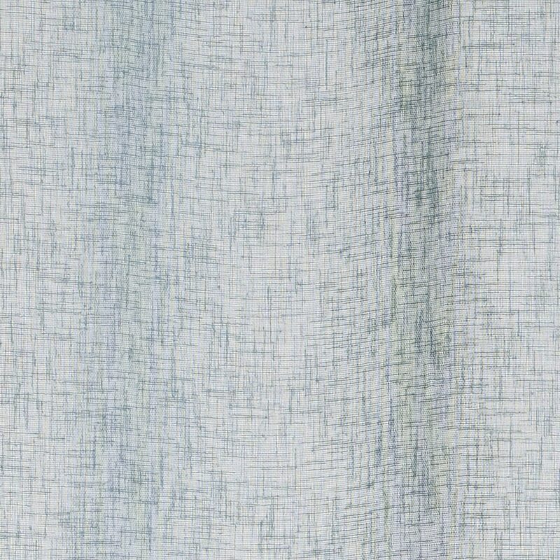 Voilage LOOM coloris bleu métal 140 x 240 cm