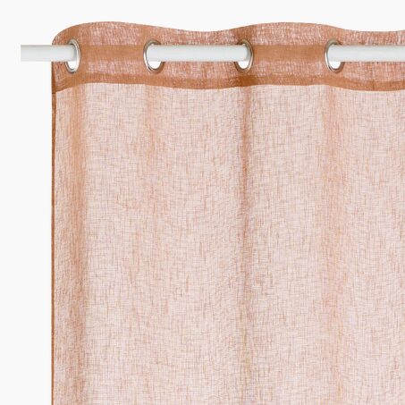 Voilage LOOM coloris camel 140 x 240 cm
