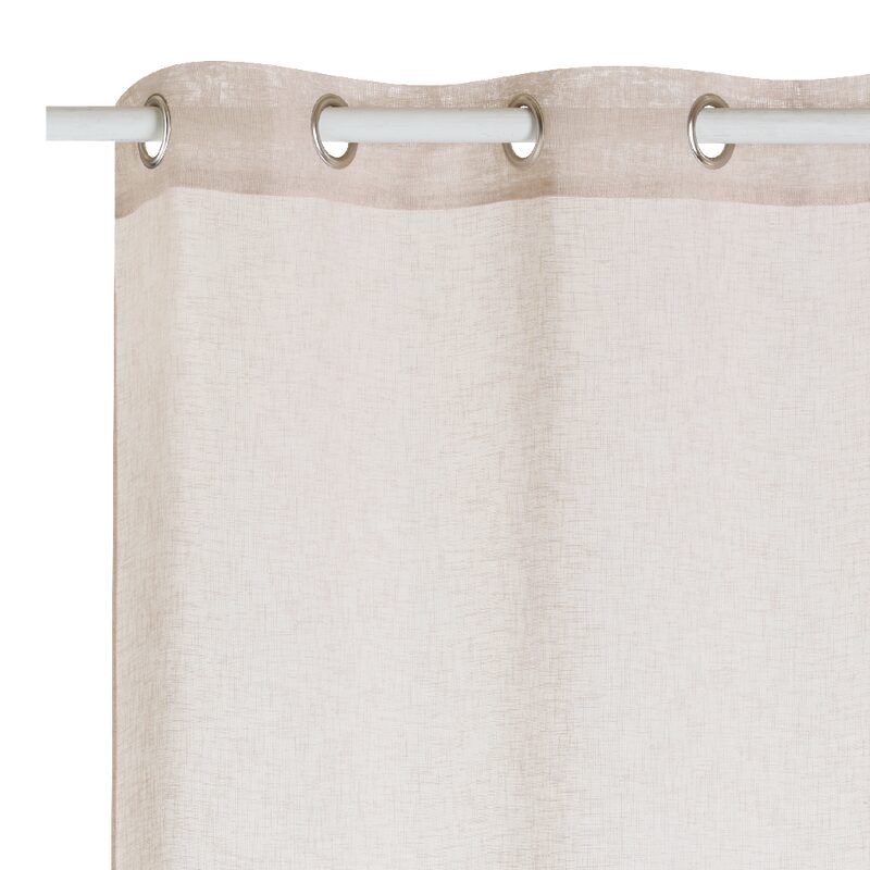 Voilage LOOM coloris lin 140 x 240 cm