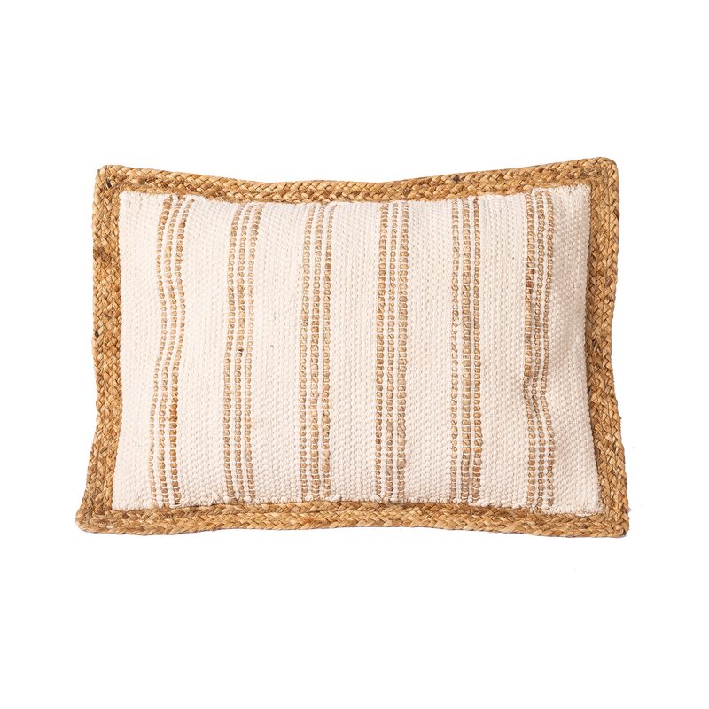 Coussin TILIA coloris blanc / naturel 40 x 60 cm