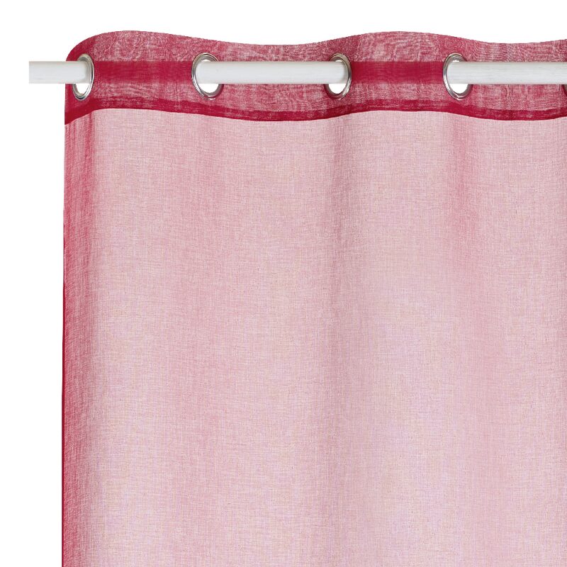 Voilage COLORS coloris marsala 140 x 260 cm
