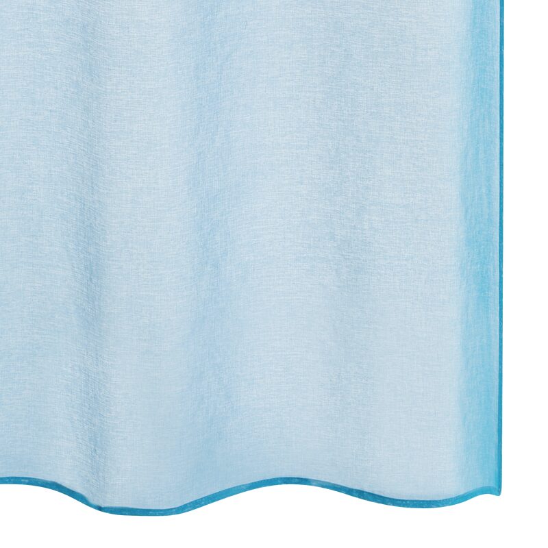 Voilage COLORS coloris bleu turquoise 140 x 260 cm