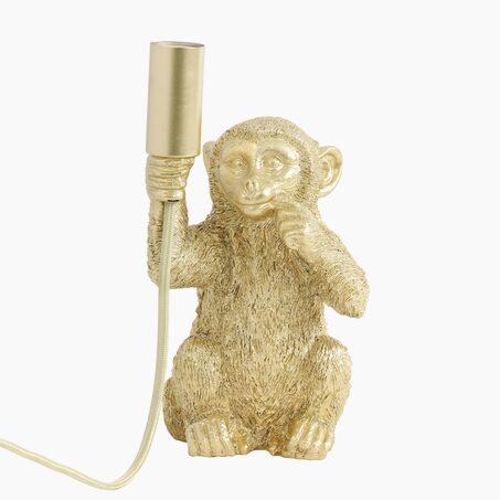 Light & Living Lampe à poser MONKEY THINKER or 23,5 x 12,5 cm