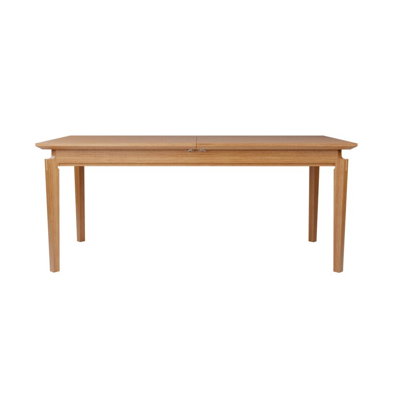 Table extensible FIGARI coloris chêne clair 180 x 85 cm