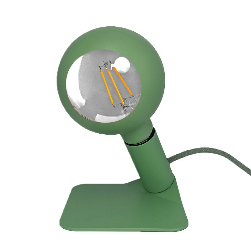 Lampe à poser IRIDE coloris vert kaki 17,8 x 14 cm