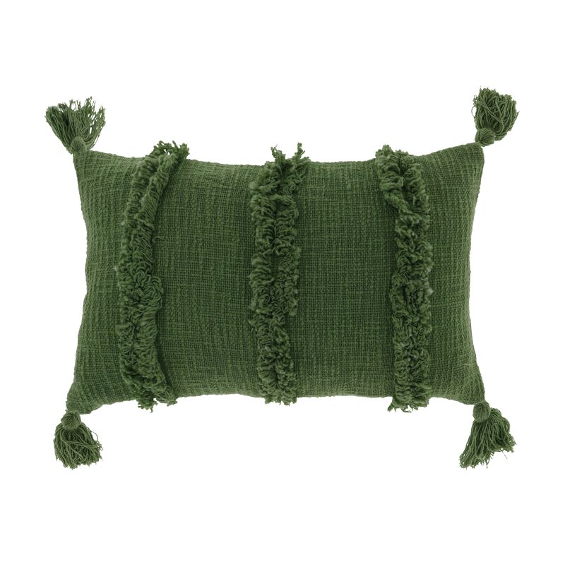 Coussin PALMA coloris olive 30 x 50 cm