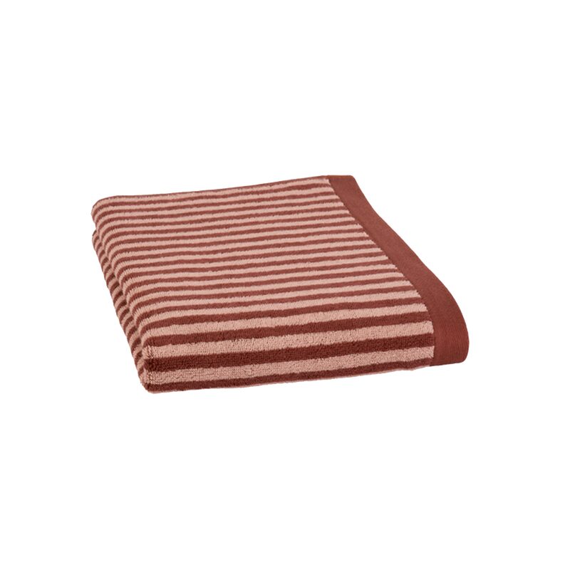 Drap de douche RAFAELA coloris bordeaux 70 x 140 cm