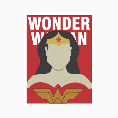 Blue Shaker Affiche WONDER WOMAN 30 x 40 cm