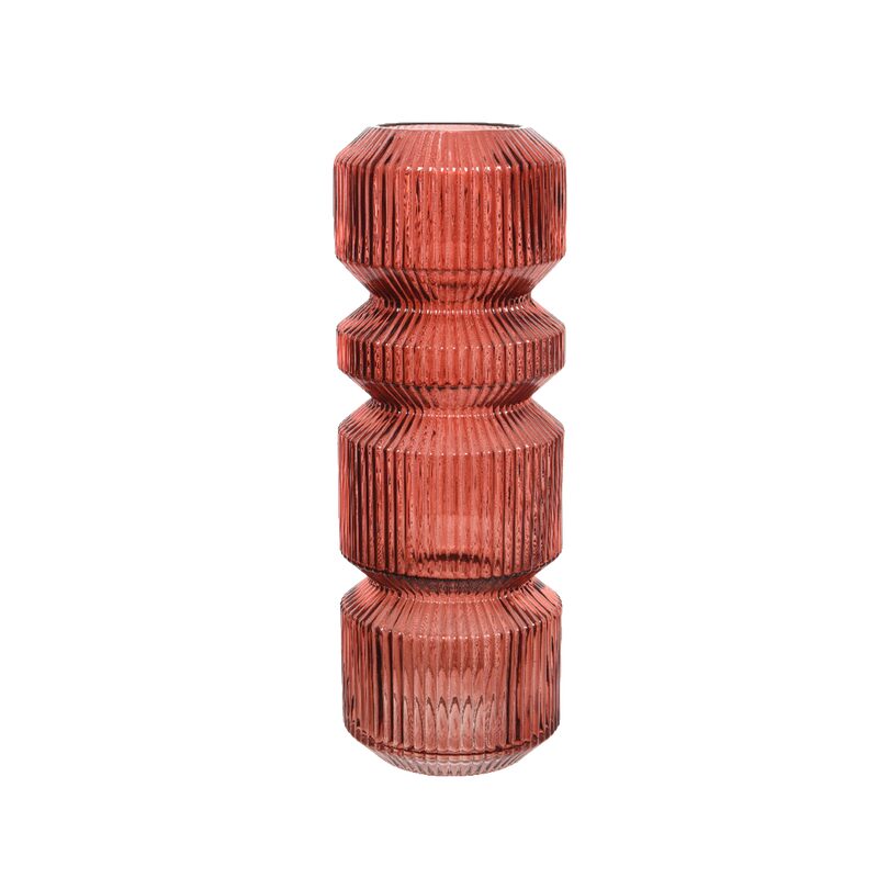 Vase LERWICK coloris rouge argile