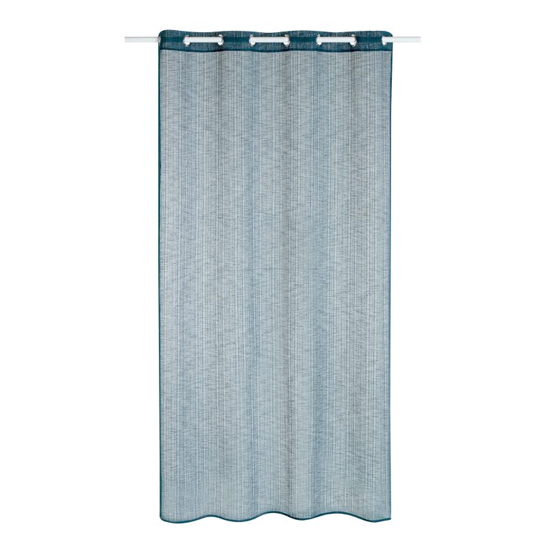 Voilage INA coloris bleu paon 140 x 240 cm