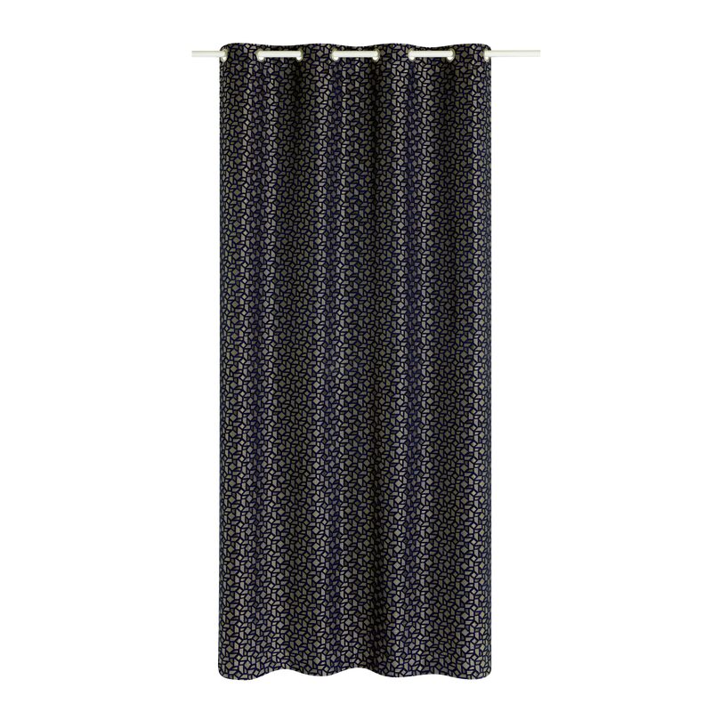 Rideau TATIANA coloris bleu nuit 140 x 260 cm