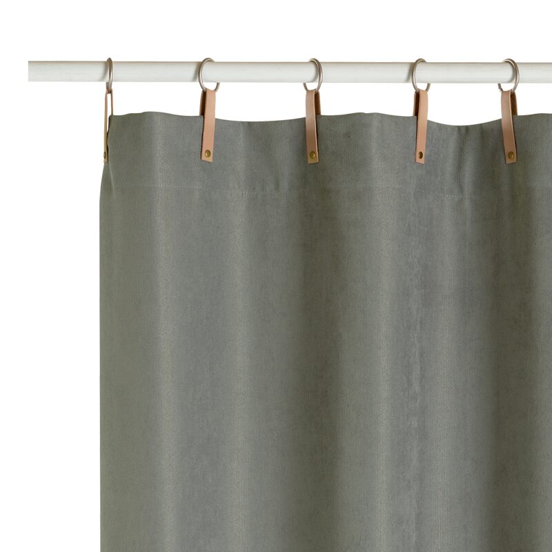 Rideau MOODY coloris vert de gris 140 x 260 cm