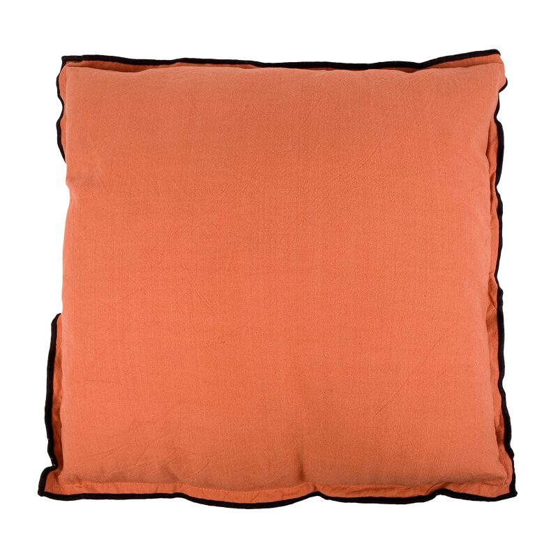 Coussin ISABEL coloris orange 50 x 50 cm