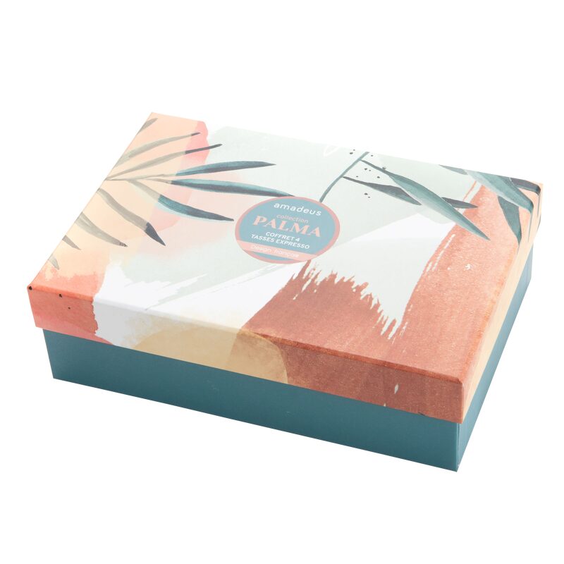 Coffret tasses PALMA coloris multicolore