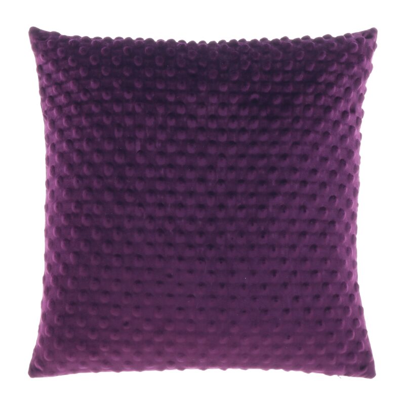 Coussin KANZA coloris violet 45 x 45 cm