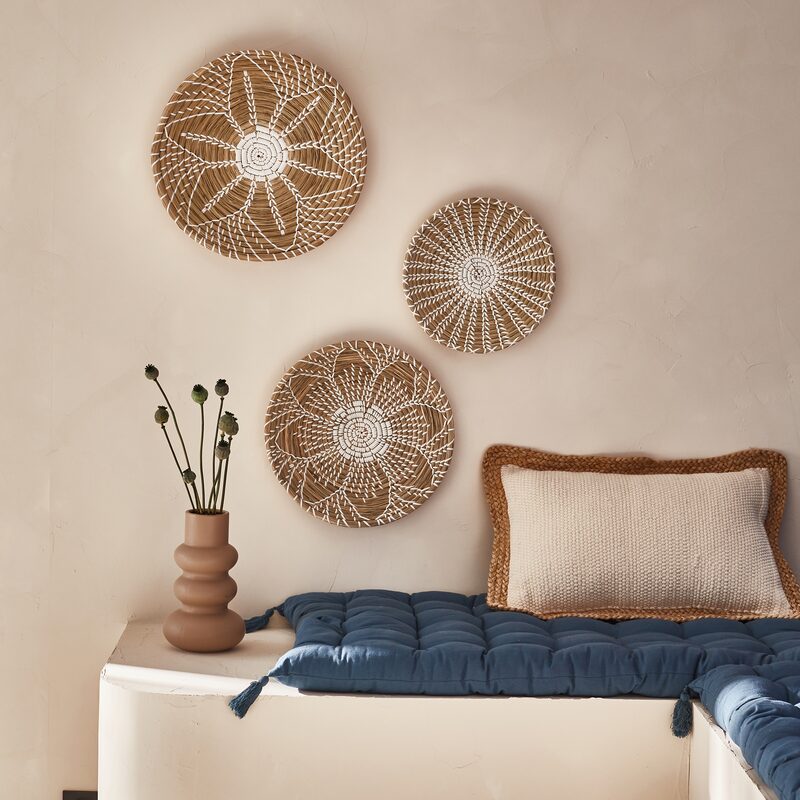 Panier mural KORUBOS coloris brun