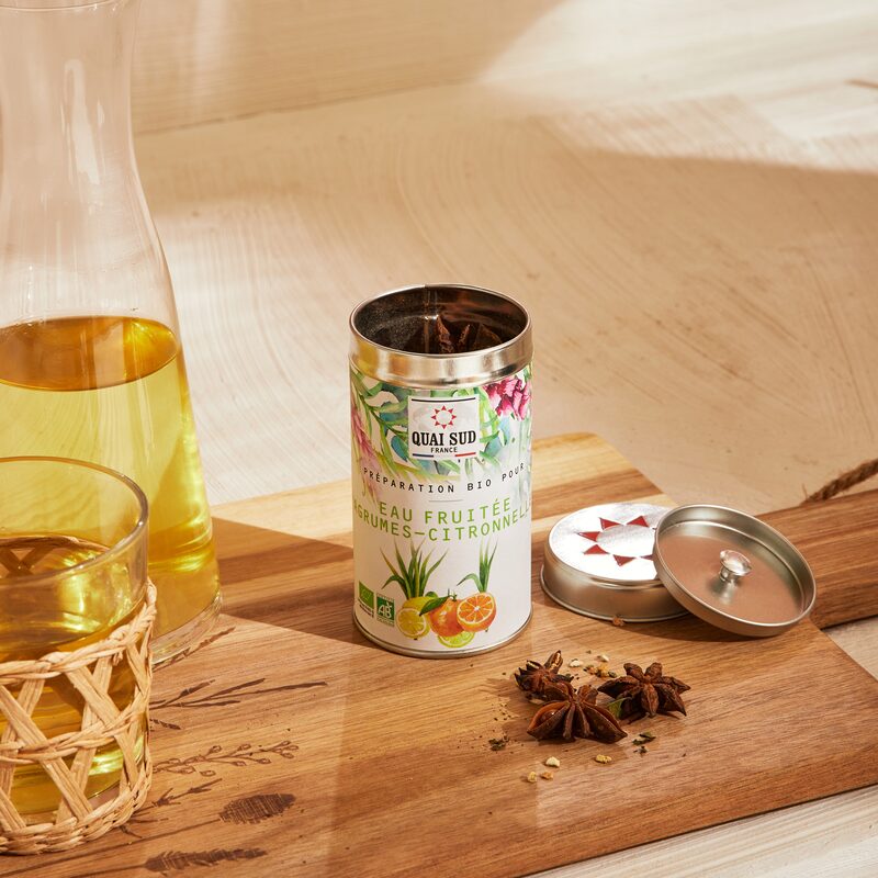 Préparation EAU FRUITÉE AGRUMES-CITRONNELLE