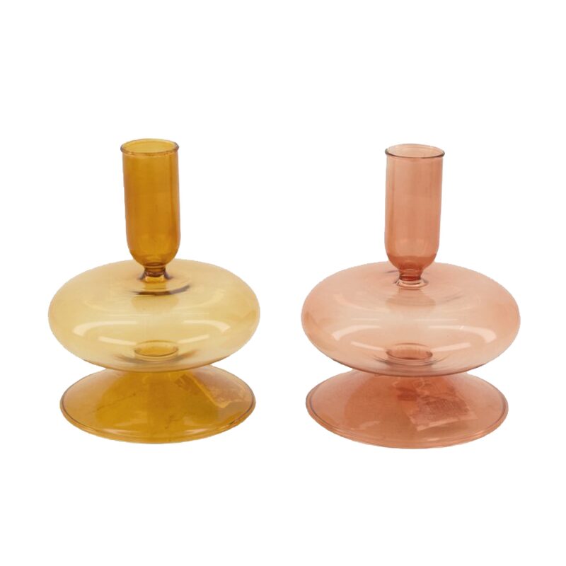 Bougeoir MINI SCONE coloris brun