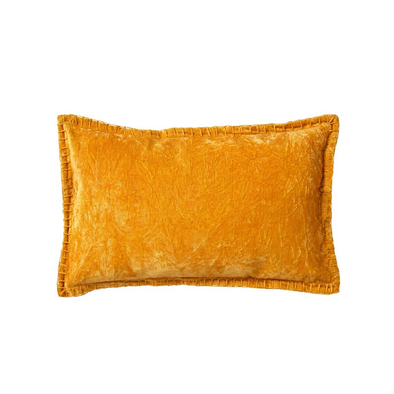 Coussin ADAN coloris safran 30 x 50 cm