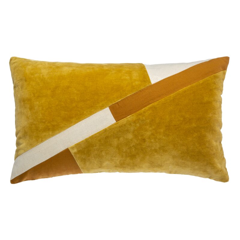 Coussin ORA coloris ocre 30 x 50 cm