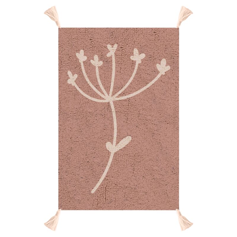 Tapis SUAVE coloris rose 60 x 90 cm