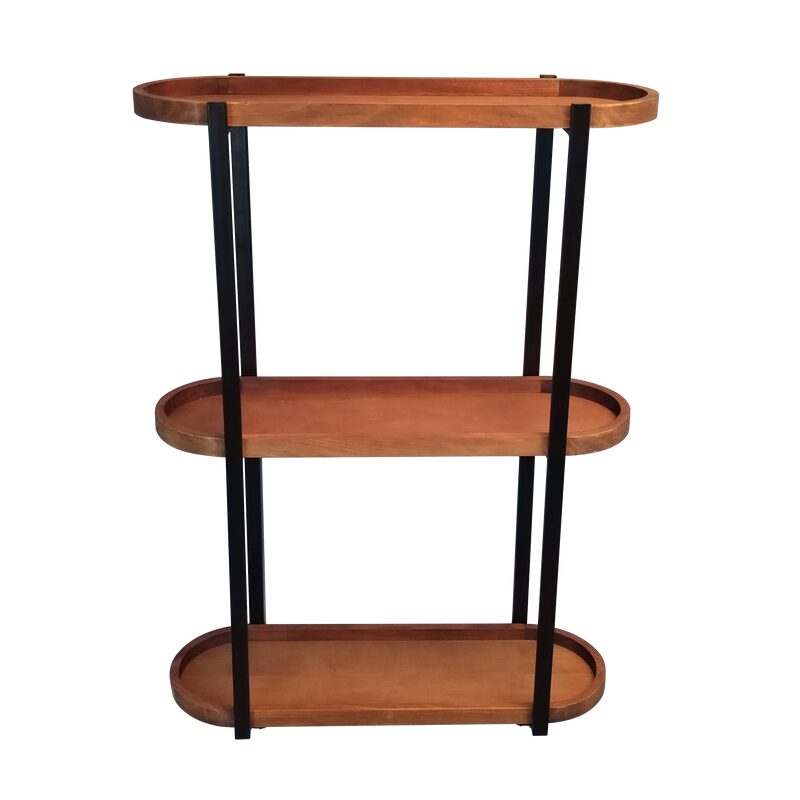 Etagère en bois YORK coloris noir et bois