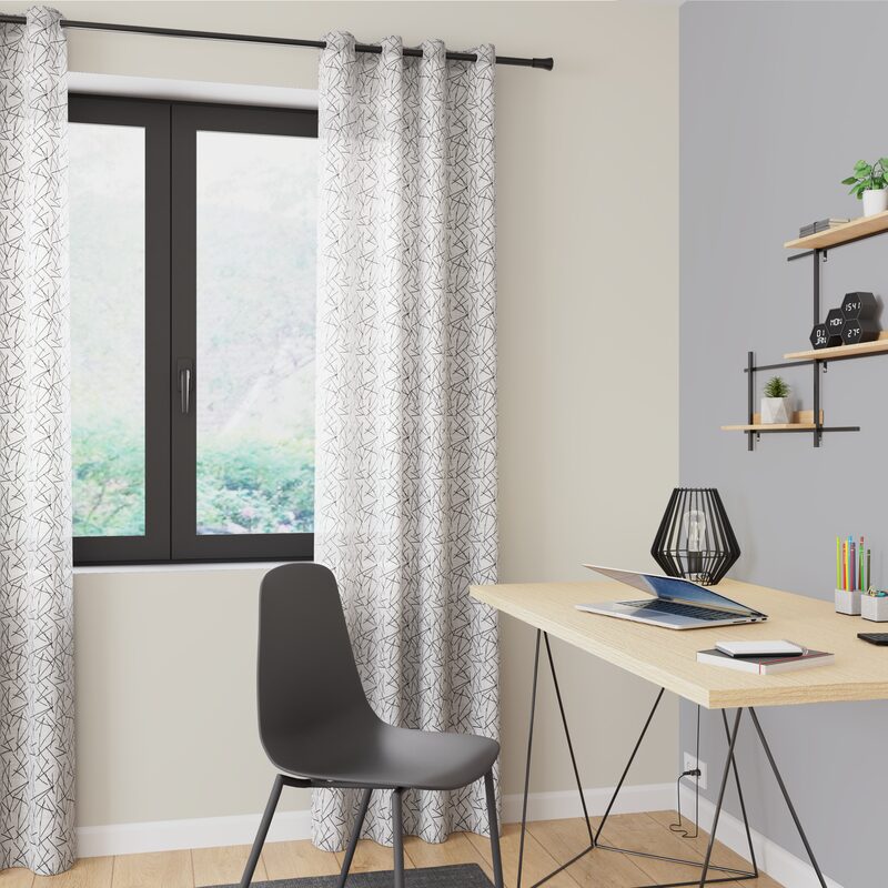 Voilage HALO coloris blanc 140 x 240 cm