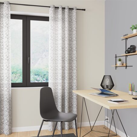 Voilage HALO coloris blanc 140 x 240 cm