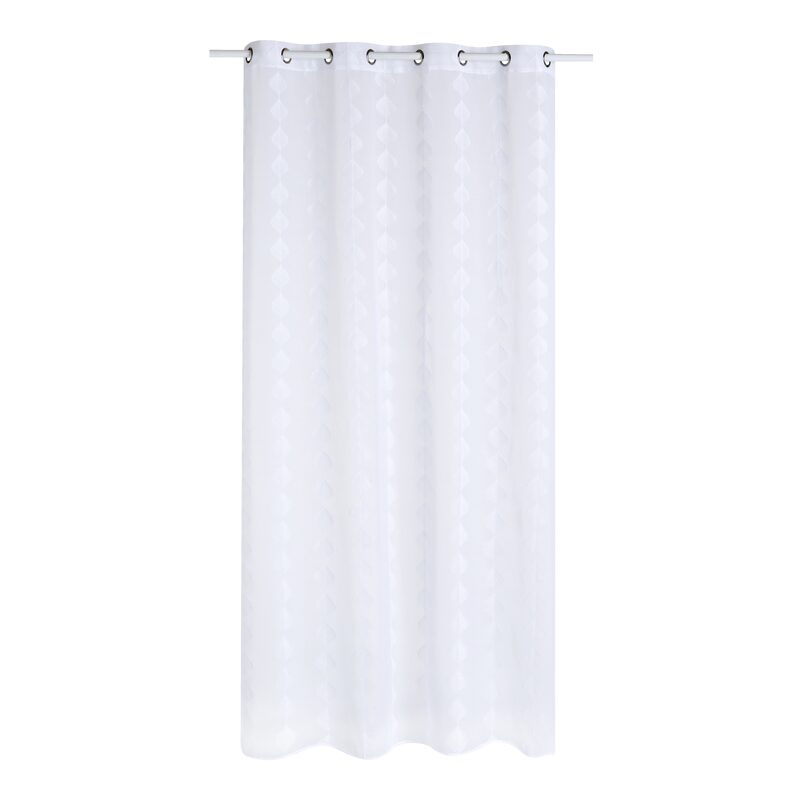 Voilage CAMILIA coloris blanc 140 x 250 cm