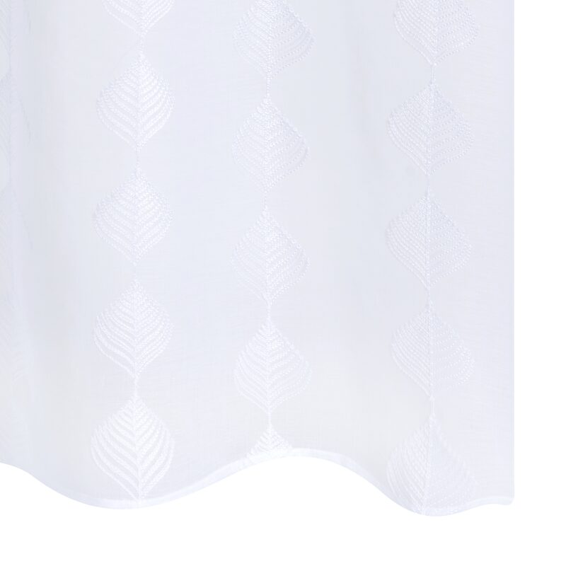 Voilage CAMILIA coloris blanc 140 x 250 cm