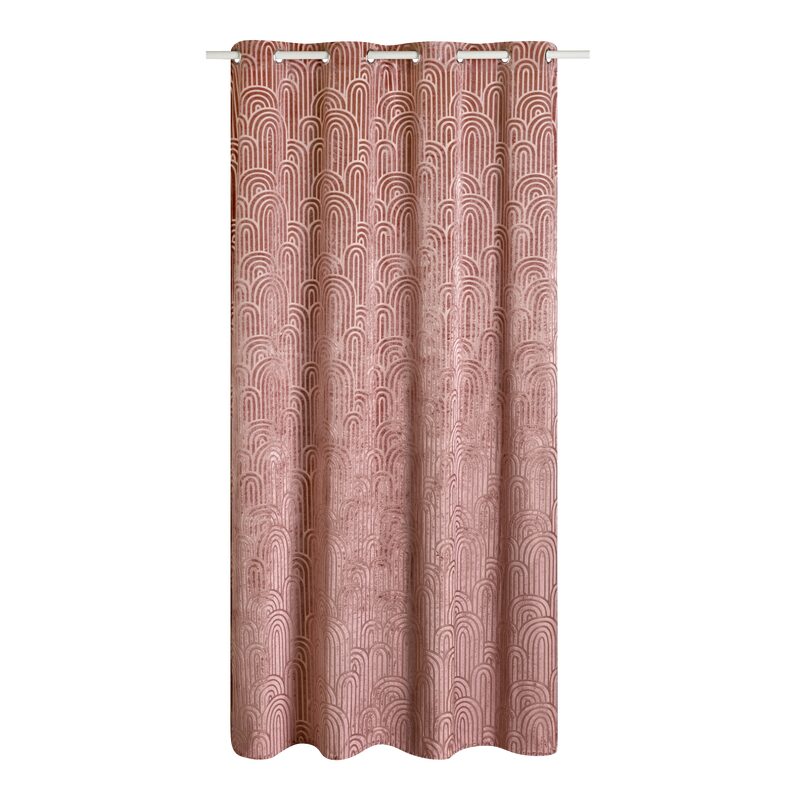 Rideau AGATE coloris rose pâle 135 x 240 cm