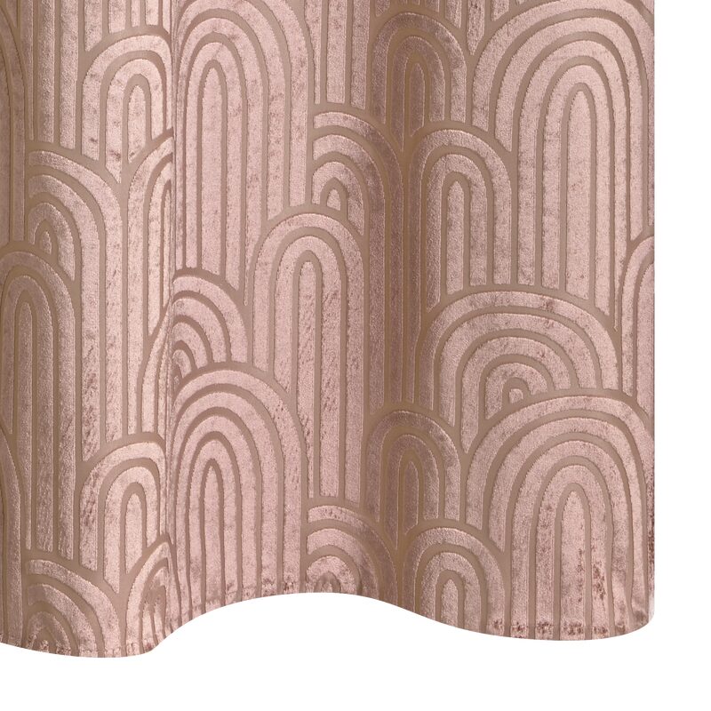 Rideau AGATE coloris rose pâle 135 x 240 cm