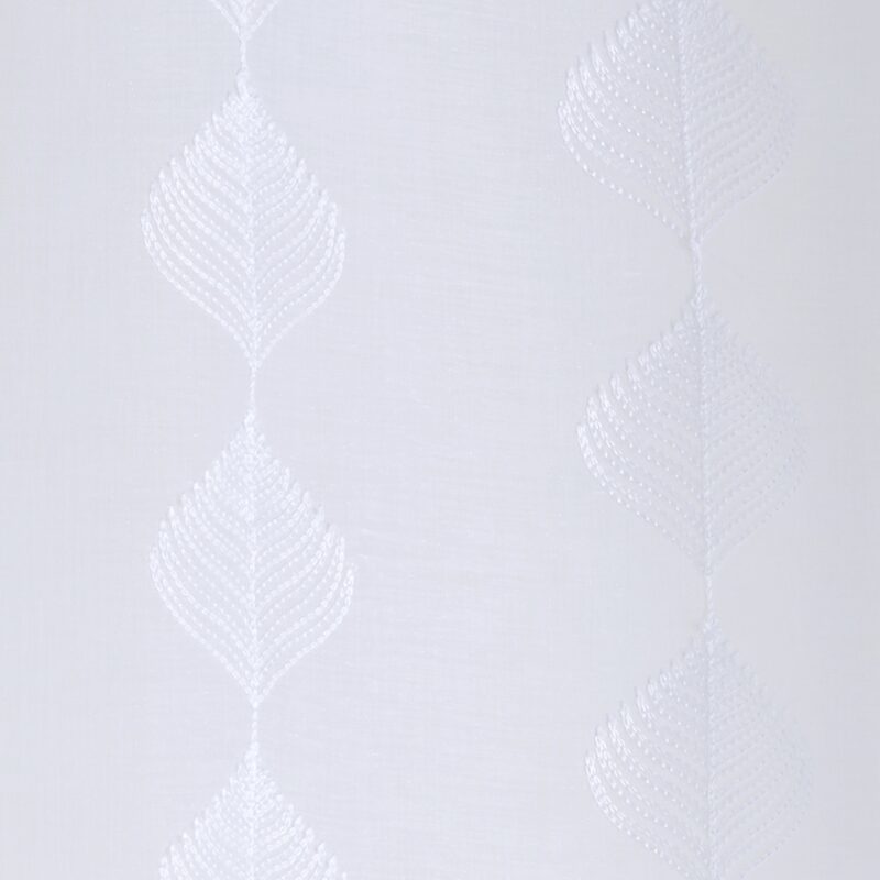 Voilage CAMILIA coloris blanc 140 x 250 cm