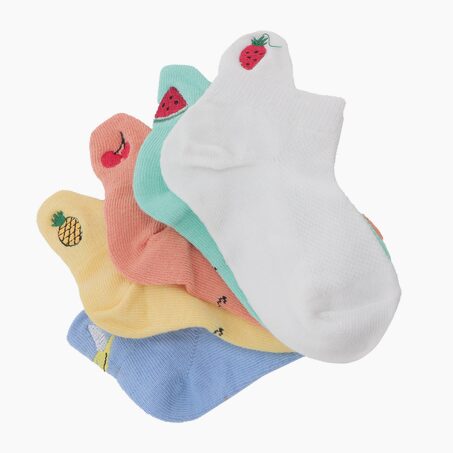 Tites Chaussettes Chaussettes COFFRET LANGUETTE FRUIT multicolore