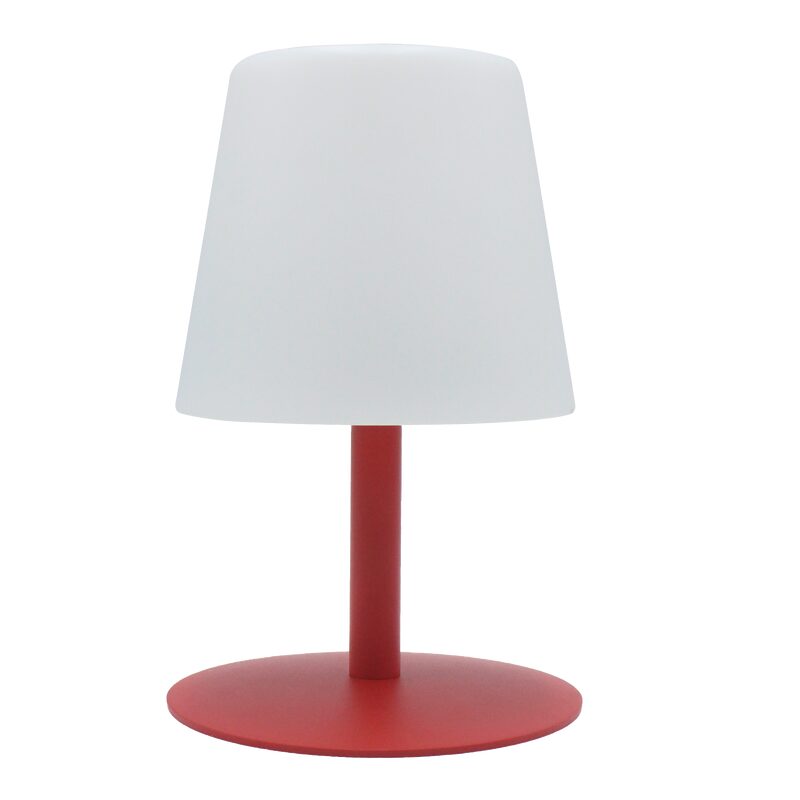Lampe à poser STANDY coloris rouge 26 x 15 cm