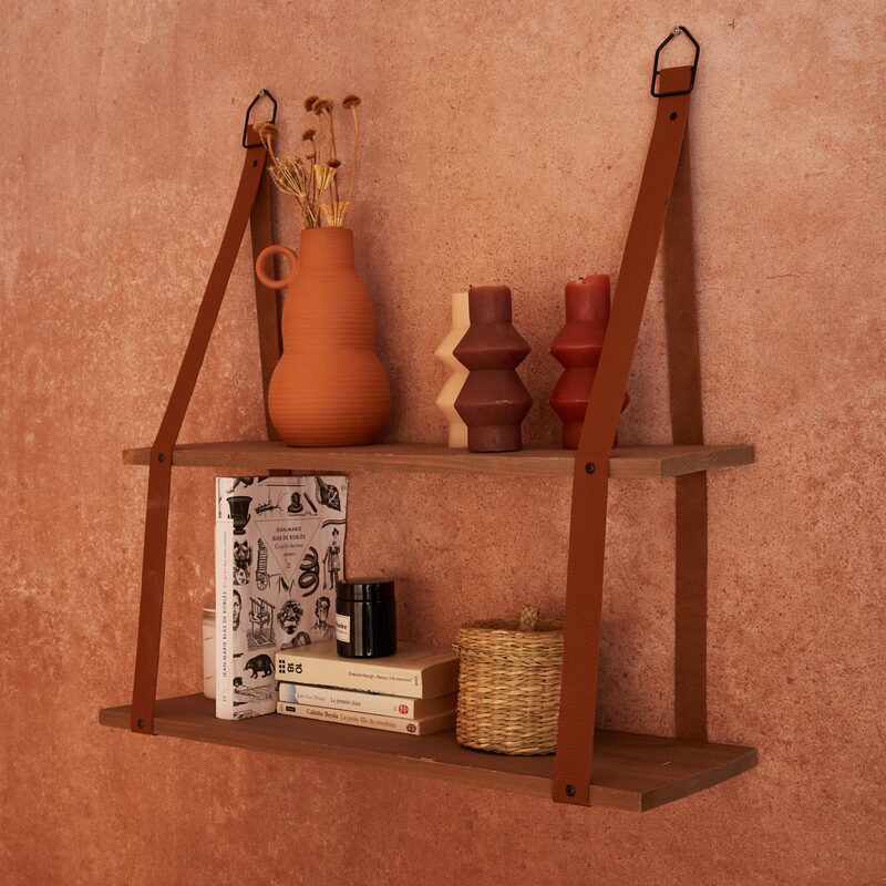 Etagère en bois INDIANA coloris marron