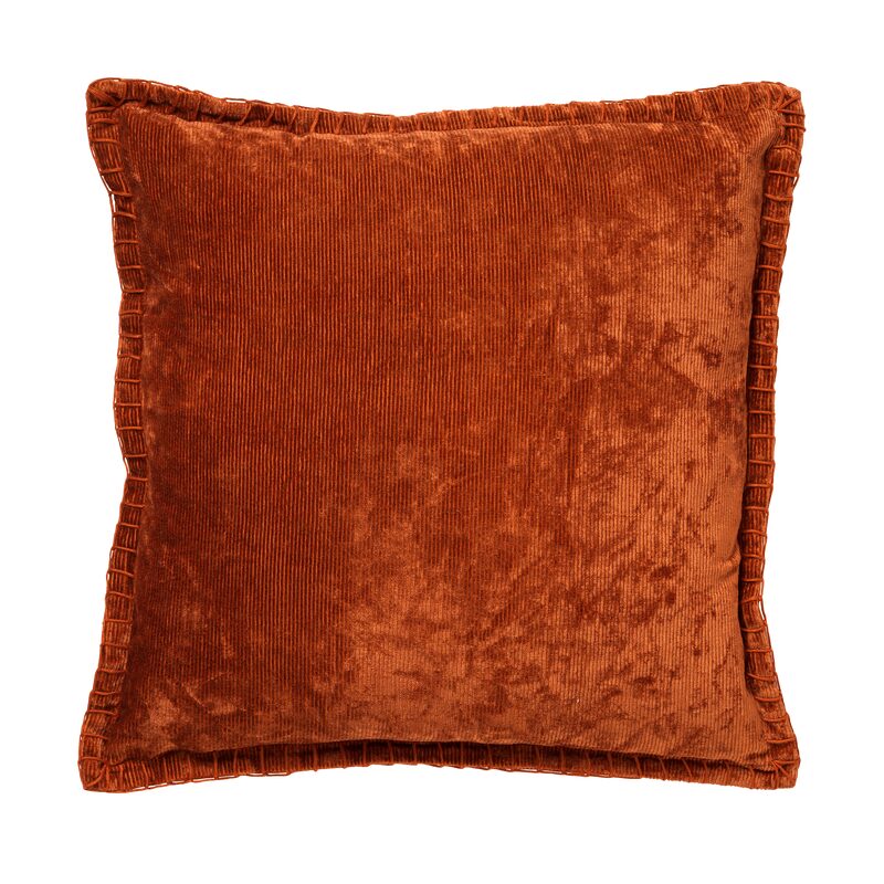 Coussin ADAN coloris brique 45 x 45 cm