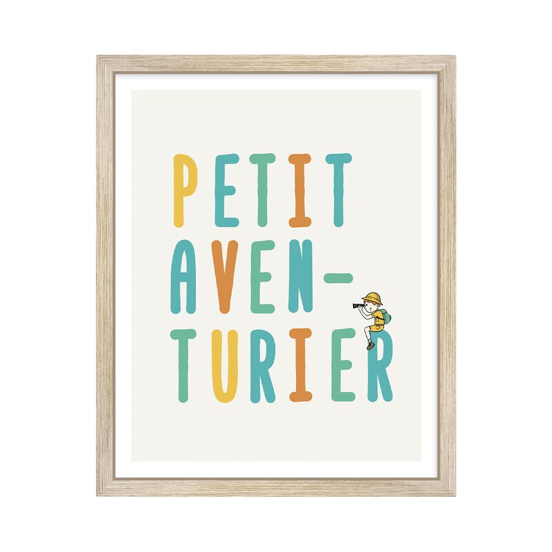 Tableau PETIT AVENTURIER coloris multicolore