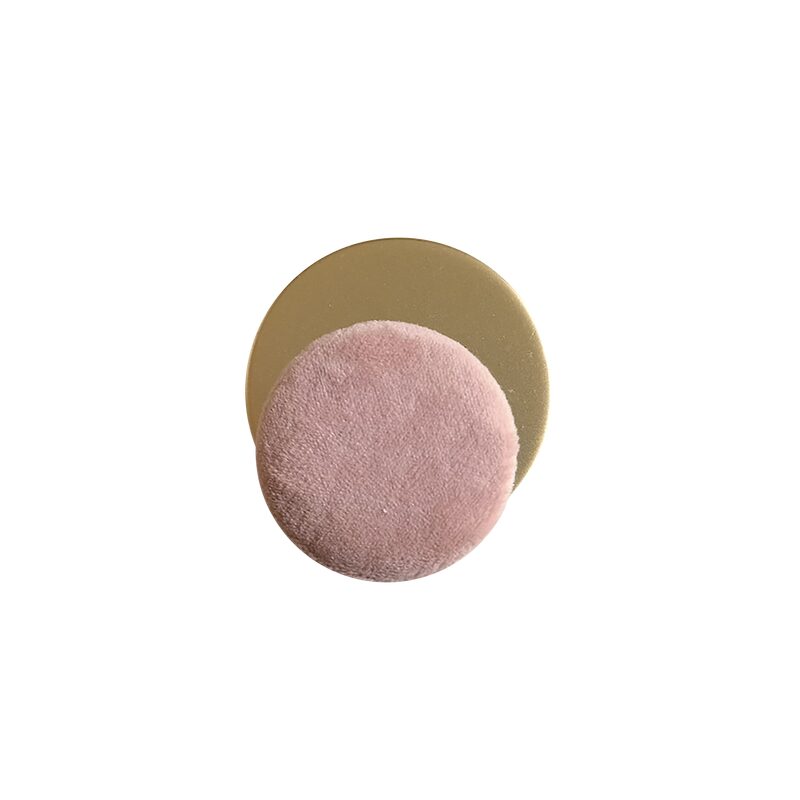 Patère JELLY coloris rose et or diamètre 6,5 cm