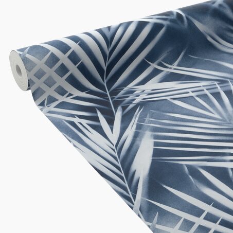 Papier peint intissé AMARA coloris bleu marine
