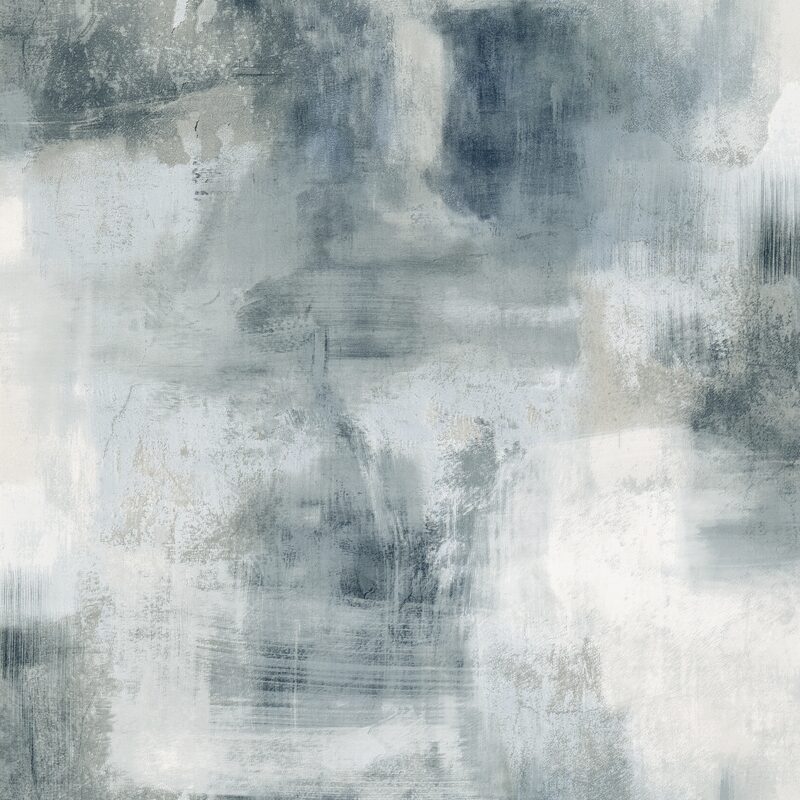 Papier peint intissé CLAPTOWN coloris gris béton bleuté