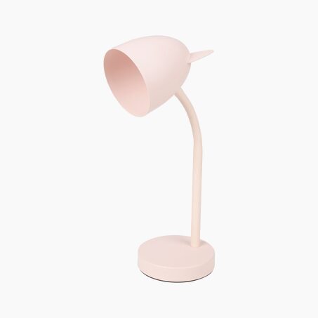 Lampe à poser OREILLES CHAT coloris rose 34,5 x 12,5 cm