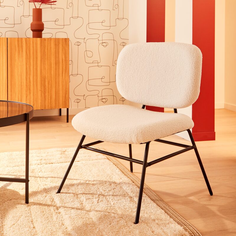 Fauteuil SILA coloris blanc