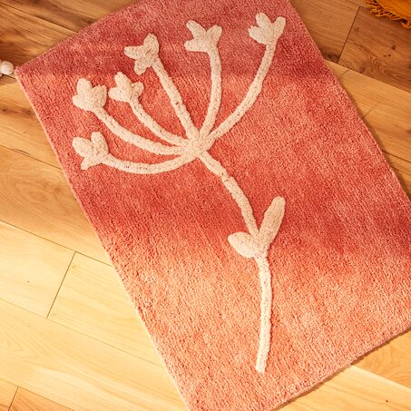 Tapis SUAVE coloris rose 60 x 90 cm