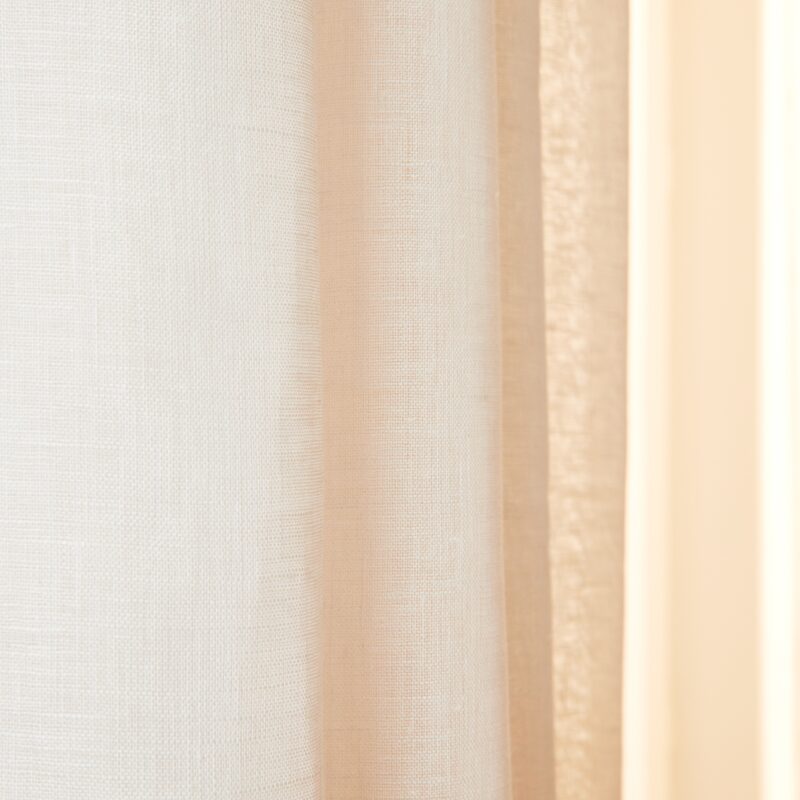 Voilage Lin ECCI coloris kaki 140 x 280 cm