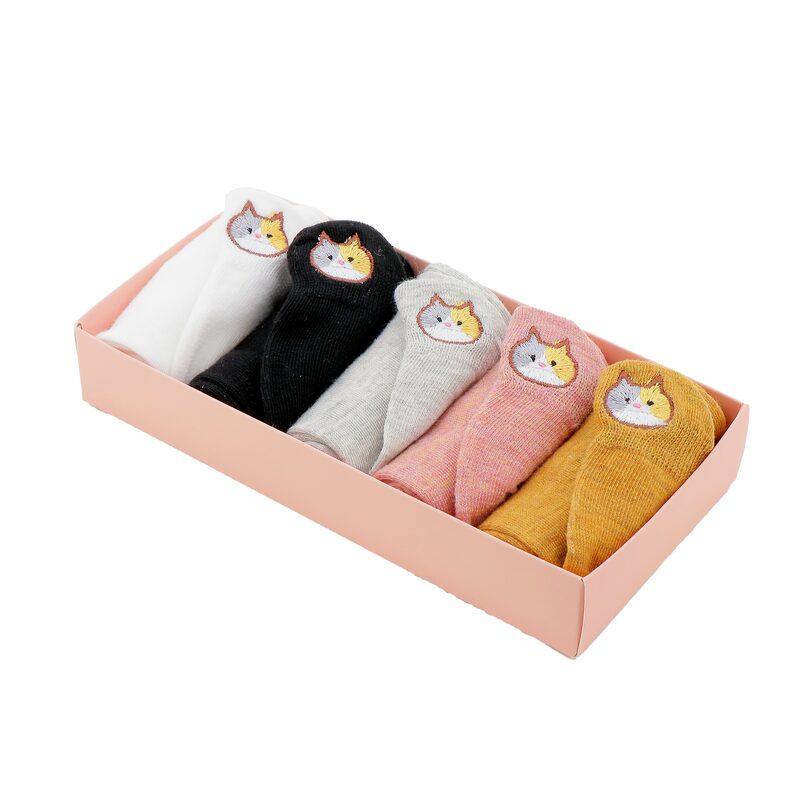 Chaussettes COFFRET LANGUETTE CHAT coloris multicolore