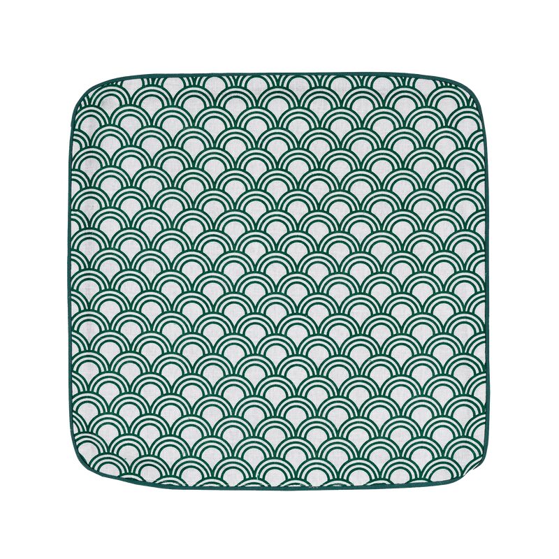 Housse de coussin IBIZA coloris vert 40 x 40 cm